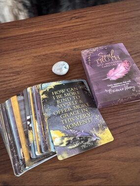 Soul Truth Self-Awareness Card Deck - Purple & Gold